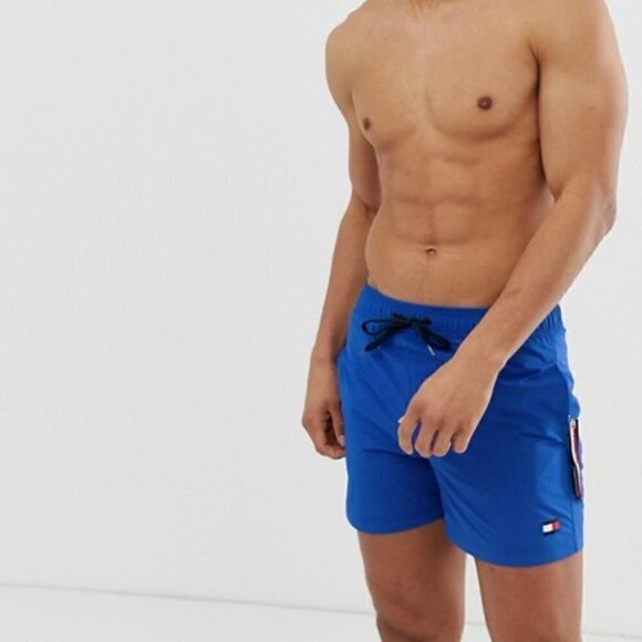 Tommy Hilfiger Royal Blue Board Swim Shorts - Picture 1 of 6